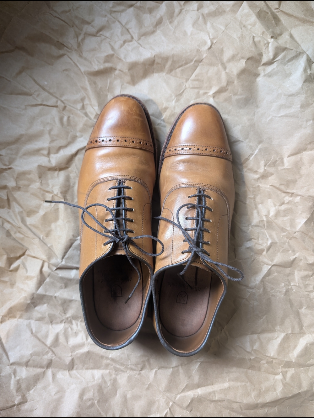 Allen Edmonds Fifth Avenue Cap-Toe Oxford Dress Shoes - Coffee